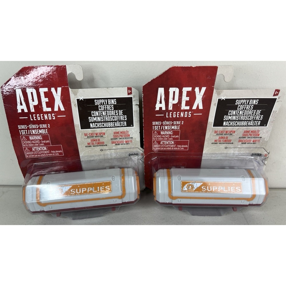 NEW‎ Lot Of 2 Apex Legends Supply Bin Accessory Pack Blind Pack Series 2 SEALED